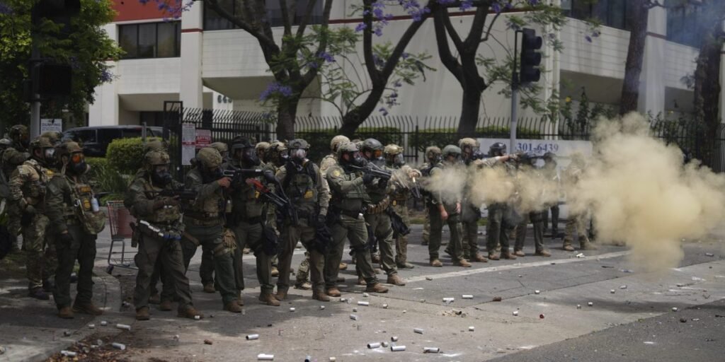 Newsom says feds to ‘take over’ Calif. National Guard as protesters and immigration agents clash