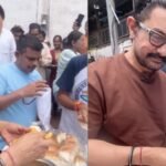 Aamir Khan makes vada pav on Mumbai streets ahead of Sitaare Zameen Par release, receives standing ovation from audience at special screening | Bollywood News