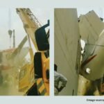 Watch: crane lifts Air India plane’s wreckage from crash site in Ahmedabad | Trending News