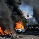 Waymo robotaxis, Lime e-scooters set ablaze during LA protests