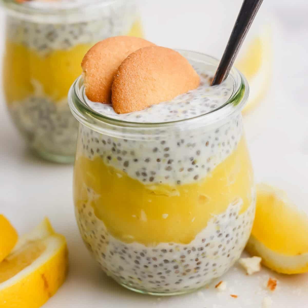 Protein Lemon Cream Chia Seed Pudding Protein Lemon Cream Chia Seed Pudding