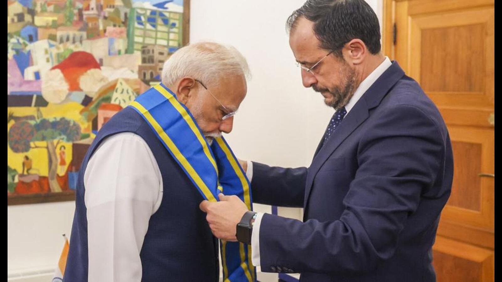 PM Modi receives highest honour of Cyprus – News Today PM Modi receives highest honour of Cyprus – News Today