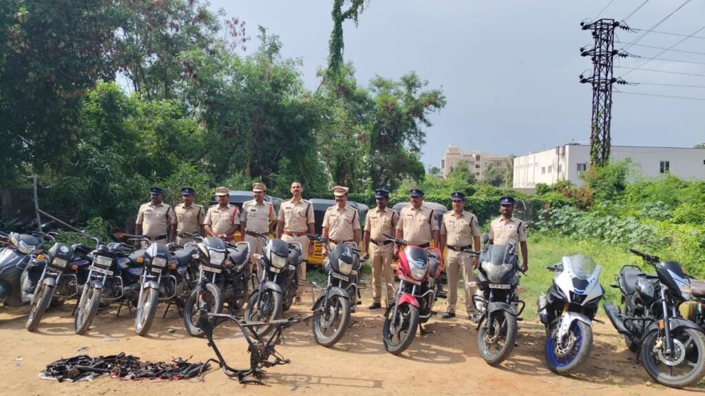 Miyapur police arrest gang involved in bike theft cases across Hyderabad and Cyberabad