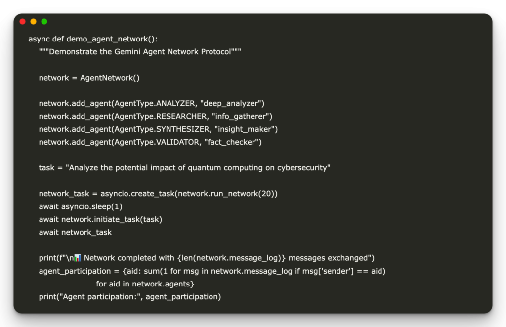 How to Build an Asynchronous AI Agent Network Using Gemini for Research, Analysis, and Validation Tasks