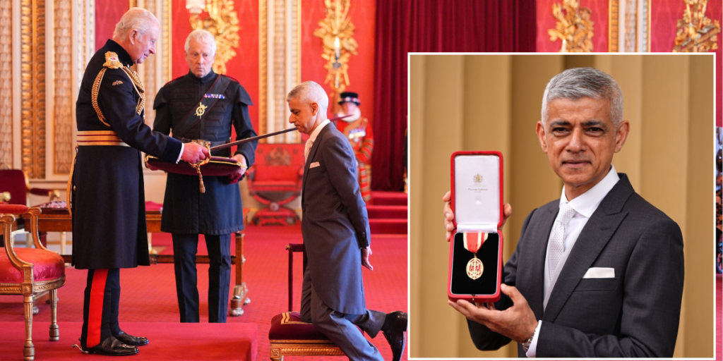 King Charles ‘apologised for taking so long’ to knight Sir Sadiq Khan
