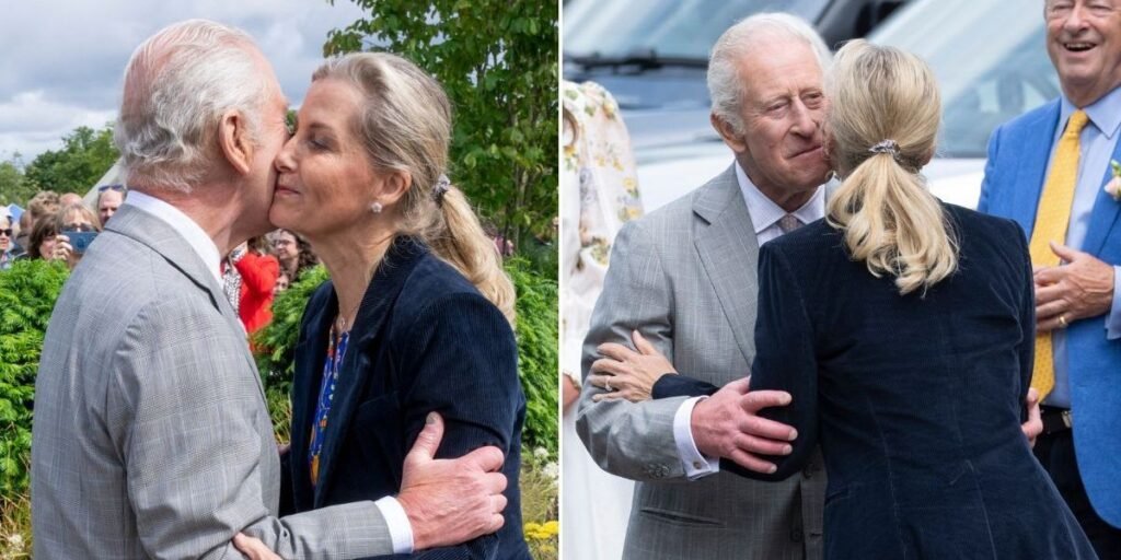 Sophie Duchess of Edinburgh embraces King Charles as she steps up for monarch at event