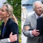 Sophie Duchess of Edinburgh embraces King Charles as she steps up for monarch at event