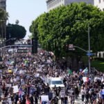 Protests intensify in Los Angeles on 3rd day after Trump deploys National Guard, LA freeway blocked | World News