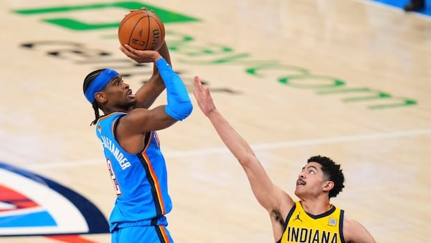 Gilgeous-Alexander drops game-high 34 points as Thunder rout Pacers to even NBA Finals
