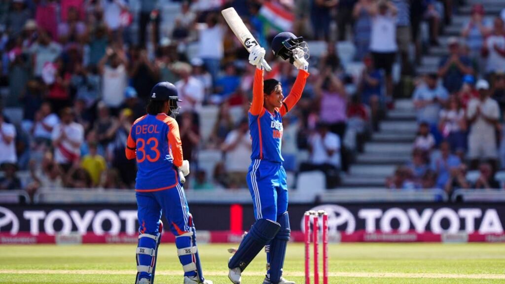 Smriti Mandhana becomes first Indian to score centuries in all formats of women’s cricket