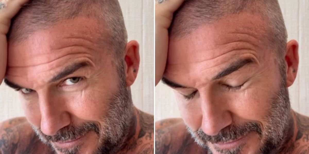 David Beckham insists ‘NOT funny’ as he shows off hair styling mishap while wife Victoria mocks ‘it looks terrible’