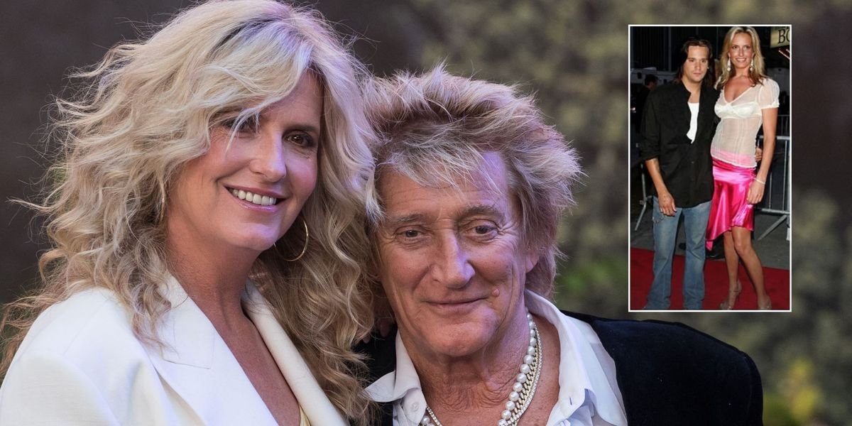 Penny Lancaster, 54, barely recognisable as she shares 21-year throwback snap with Rod Stewart’s son