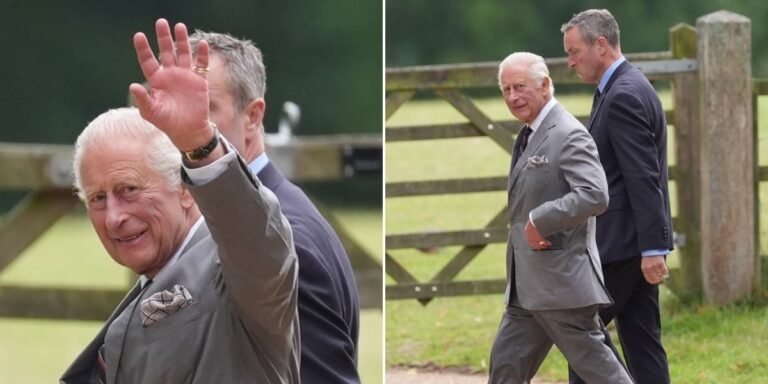 King Charles appears in good spirits during solo Sandringham visit after sharing positive health update