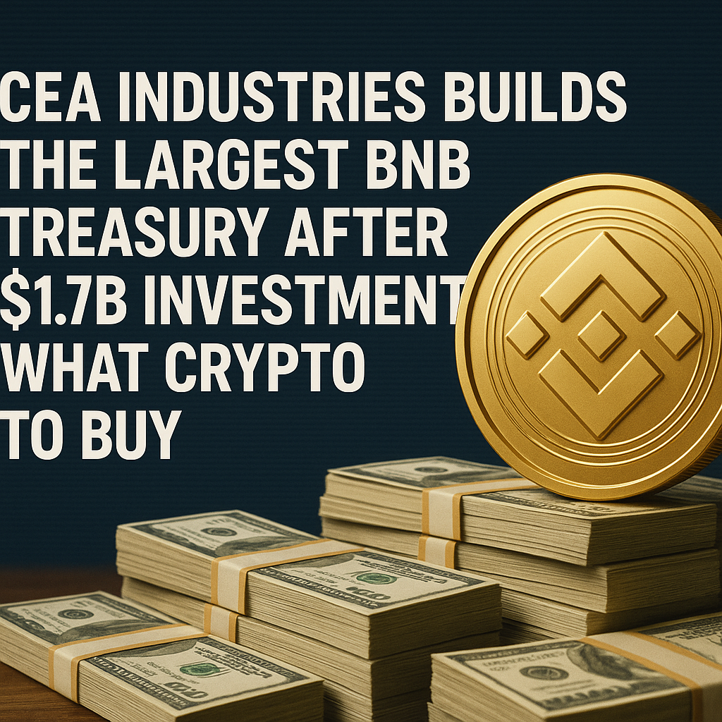 Best Crypto to Buy as Company Aims for Biggest BNB Treasury in the World