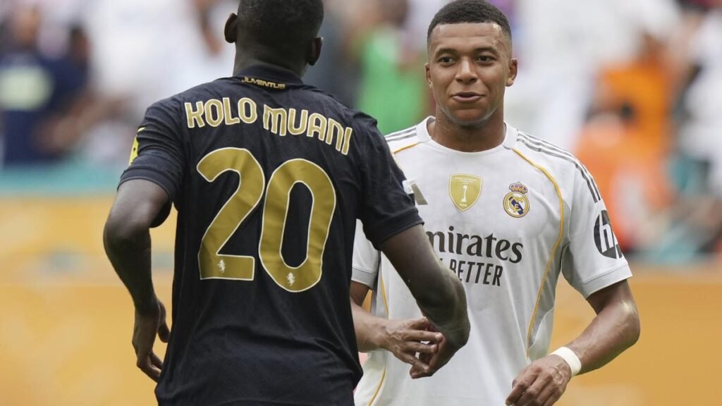 Kylian Mbappé makes his Club World Cup debut in Real Madrid’s win over Juventus