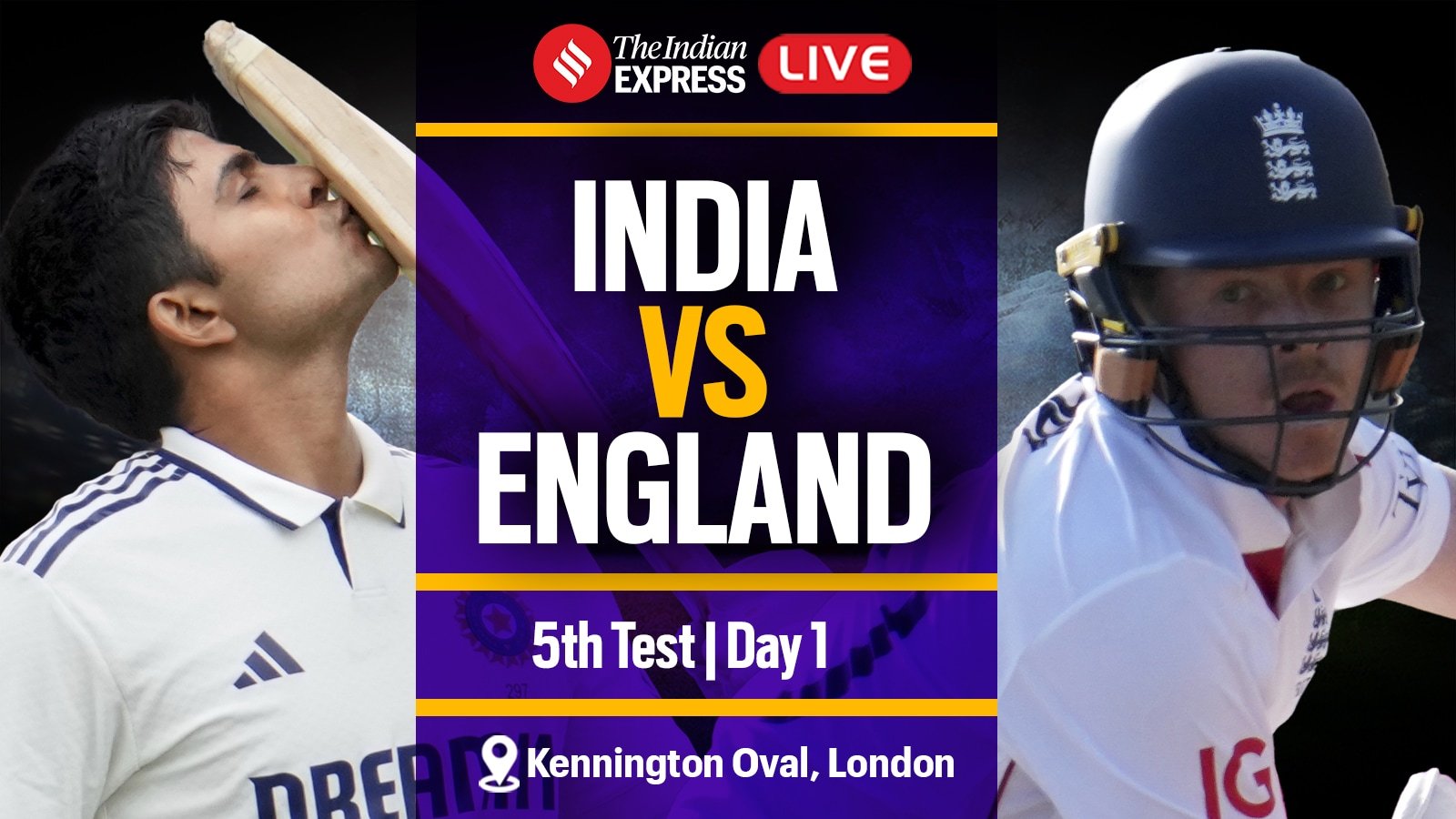 India vs England 5th Test Day 1 Live Score| India vs England National Cricket Team Match Scorecard