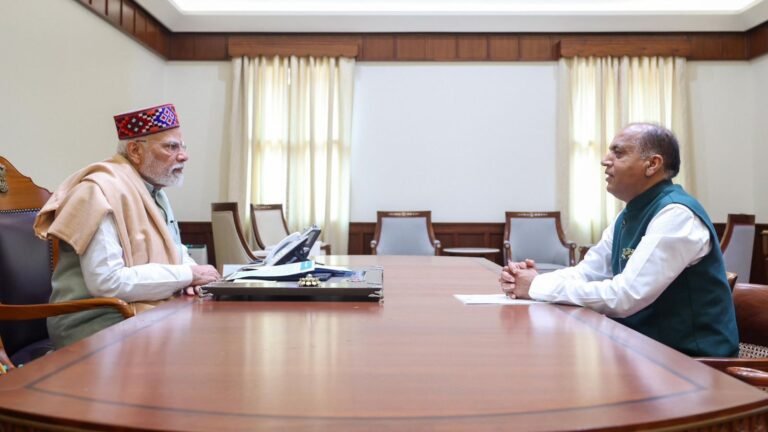 Mandi flash flood: Jai Ram Thakur meets PM Modi, seeks concessions in Forest Conservation Act, relief package to resettle displaced families | Chandigarh News