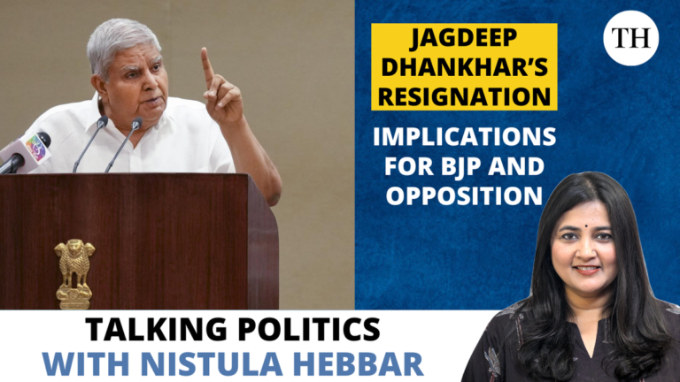 Watch: Jagdeep Dhankhar’s resignation | Implications for BJP and Opposition | Talking Politics