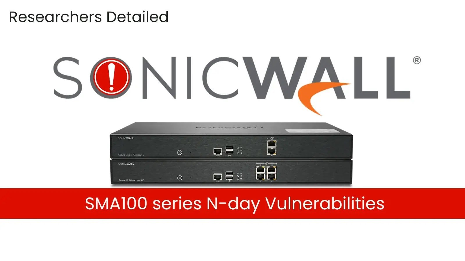 Researchers Reveal Technical Details of SonicWall SMA100 Series N-Day Vulnerabilities