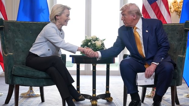 Trump announces trade framework deal with EU that puts 15% tariff on European goods