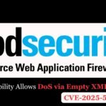 ModSecurity WAF Vulnerability Enables DoS Using Empty XML Elements
