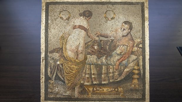 IN PHOTOS | Ancient Roman mosaic returns to Pompeii after being looted by the Nazis