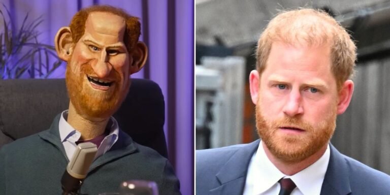 Prince Harry brutally mocked with hideous puppet as Spitting Image returns to screens