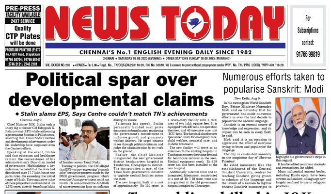 E-paper 9 August 2025 – News Today