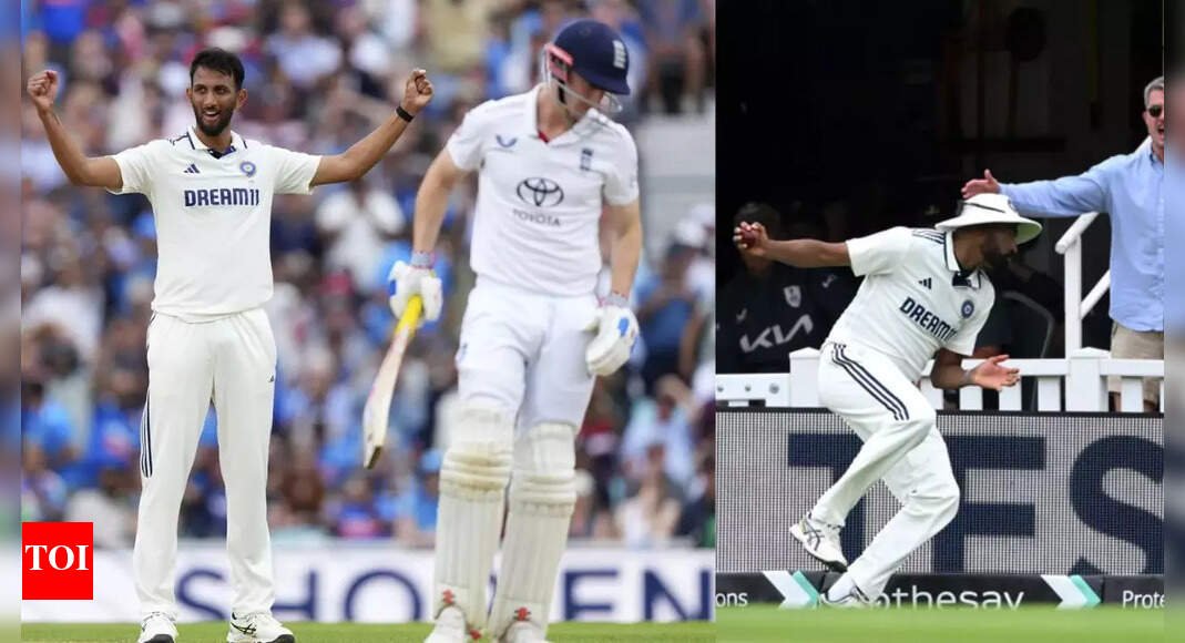 IND vs ENG 5th Test: Mohammed Siraj’s bizarre blunder leaves Prasidh Krishna red-faced | Cricket News