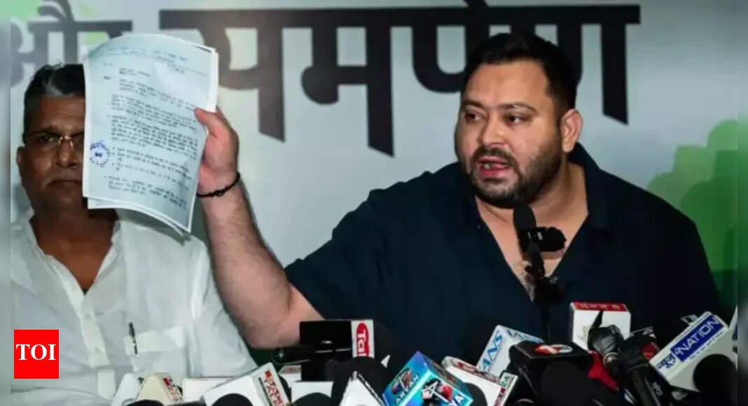 EC: Voter ID flagged by Tejashwi ‘unauthorised’ | India News