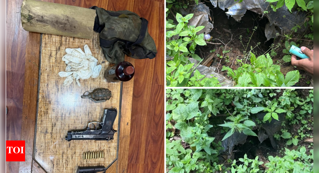 J&K: Terrorist hideout busted in Baramulla; cache of arms and ammunition seized | India News