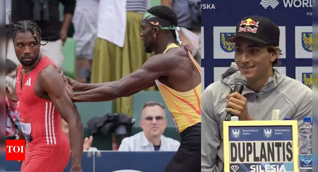 Watch: Mondo Duplantis gets cold reply from Noah Lyles over viral post-race shove – ‘That was kinda crazy’ | More sports News