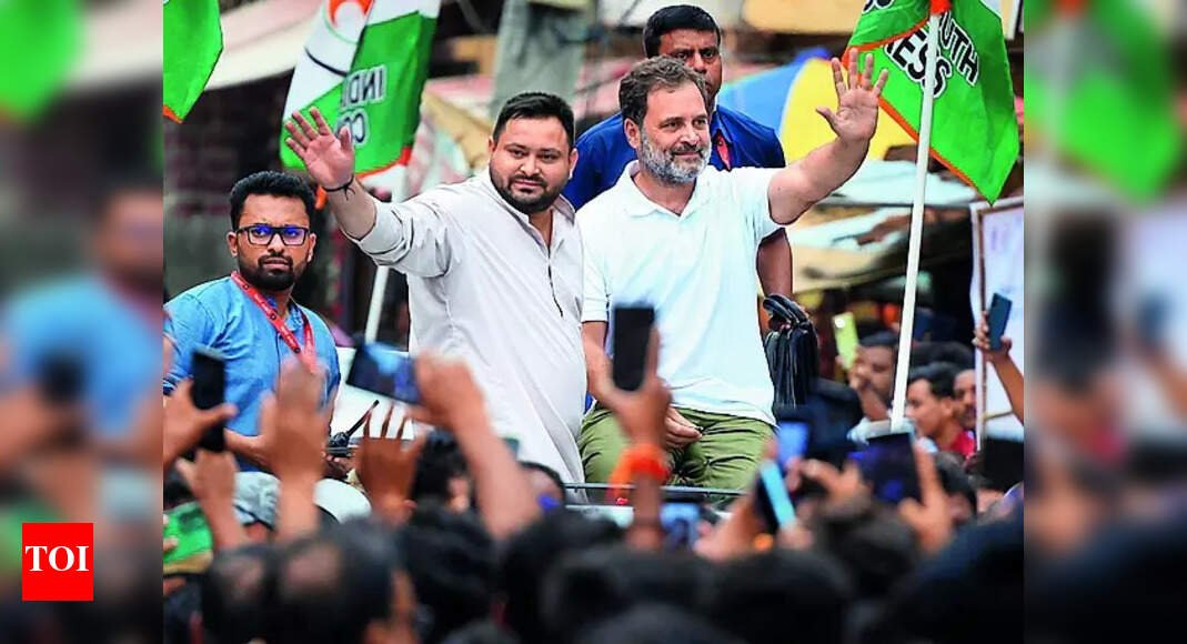 Oppn show of strength in Bihar as allies join Rahul yatra | India News