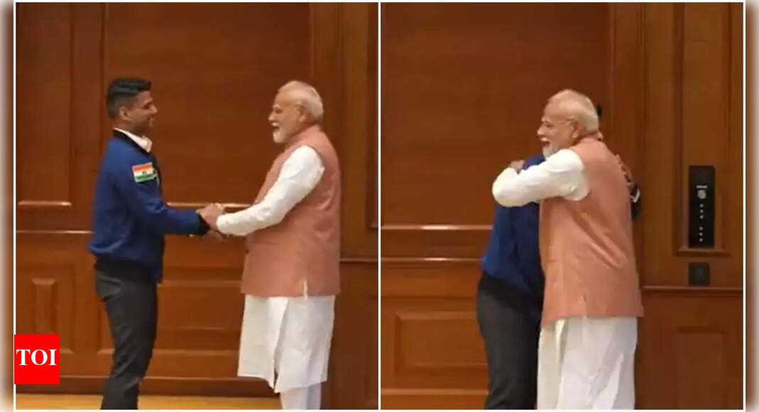 PM Modi meets Shubhanshu Shukla; astronaut shows Earth photos clicked from ISS, gifts Axiom-4 mission patch | India News