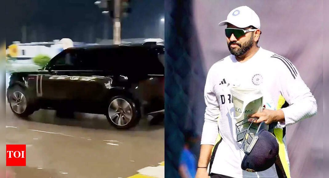 Rohit Sharma beats rain, takes his favourite car for a spin in Mumbai – WATCH | Cricket News