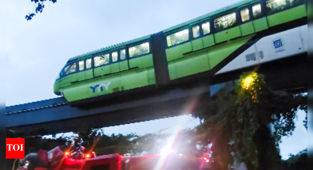 ‘Train overcrowded’: Monorail breaks down, stuck between 2 stations; at least 200 passengers inside | India News