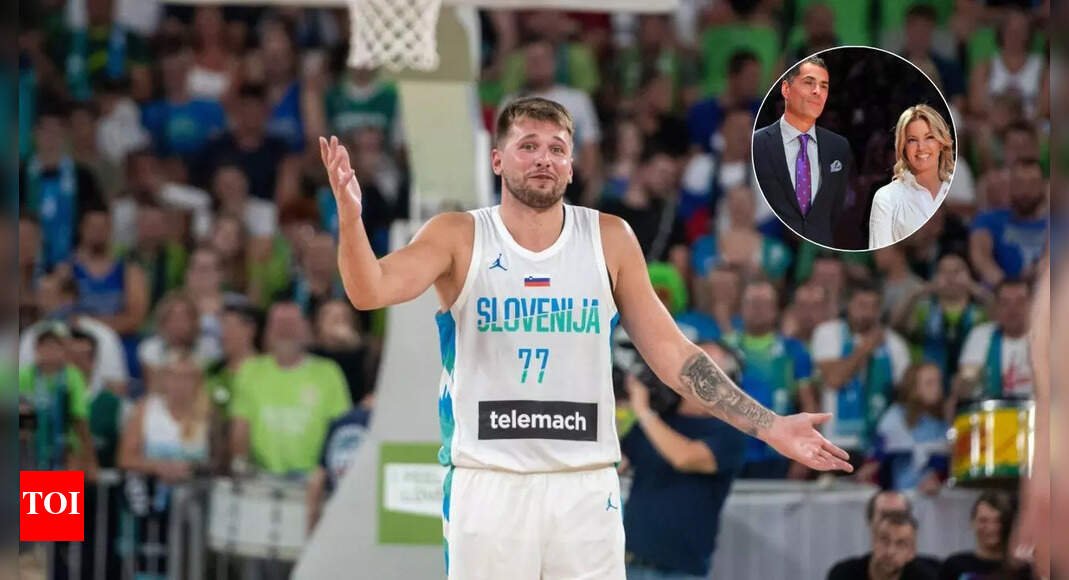 Luka Doncic gets heartfelt surprise from Jeanie Buss and Rob Pelinka ahead of his EuroBasket game | NBA News