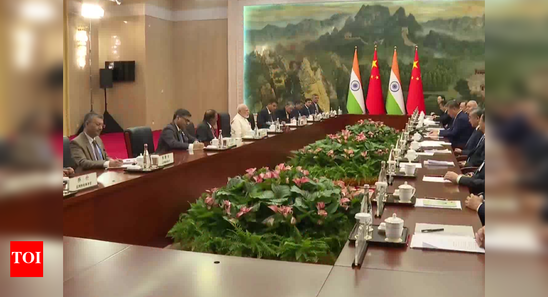 ‘Interests of 2.8 billion people linked to our cooperation’: PM Modi holds bilateral talks with Xi Jinping; leaders meet on sidelines of SCO summit | India News ‘Interests of 2.8 billion people linked to our cooperation’: PM Modi holds bilateral talks with Xi Jinping; leaders meet on sidelines of SCO summit | India News