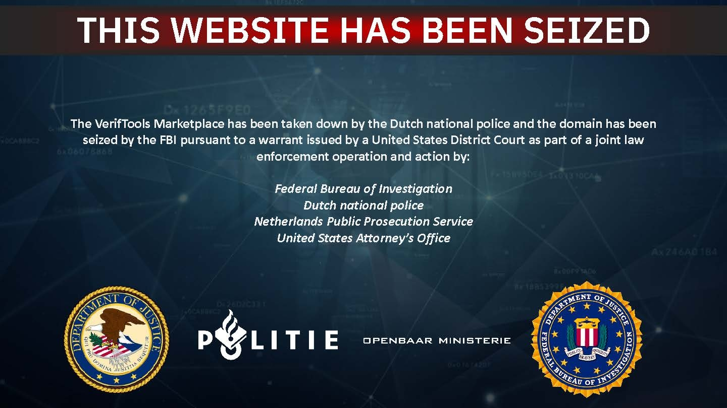 Feds Seize VerifTools.Net, Operators Relaunch with VerifTools.com
