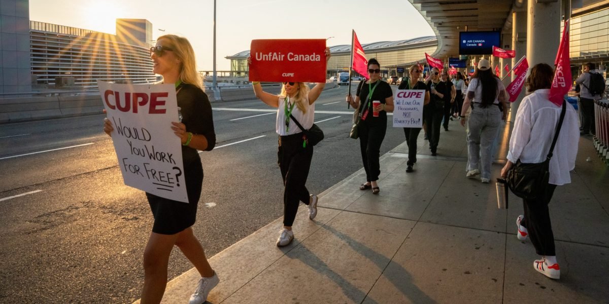 Canada is the world’s 2nd largest country, and flying is often the only viable travel option. Its top airline just suspended operations amid a strike