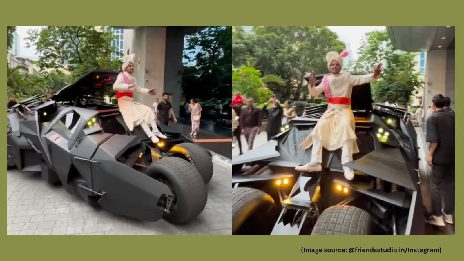 ‘Waste of money’: Indian groom arrives at baraat in a Batmobile, video sparks debate | Trending News