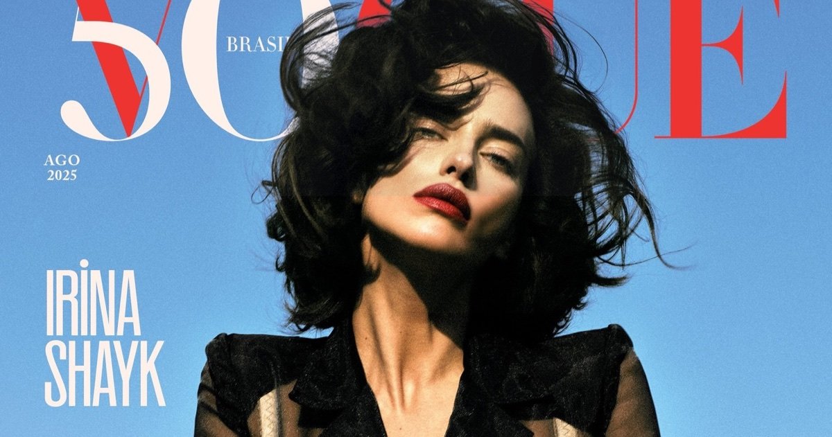 Irina Shayk’s Glam Cover Moment for Vogue Brazil