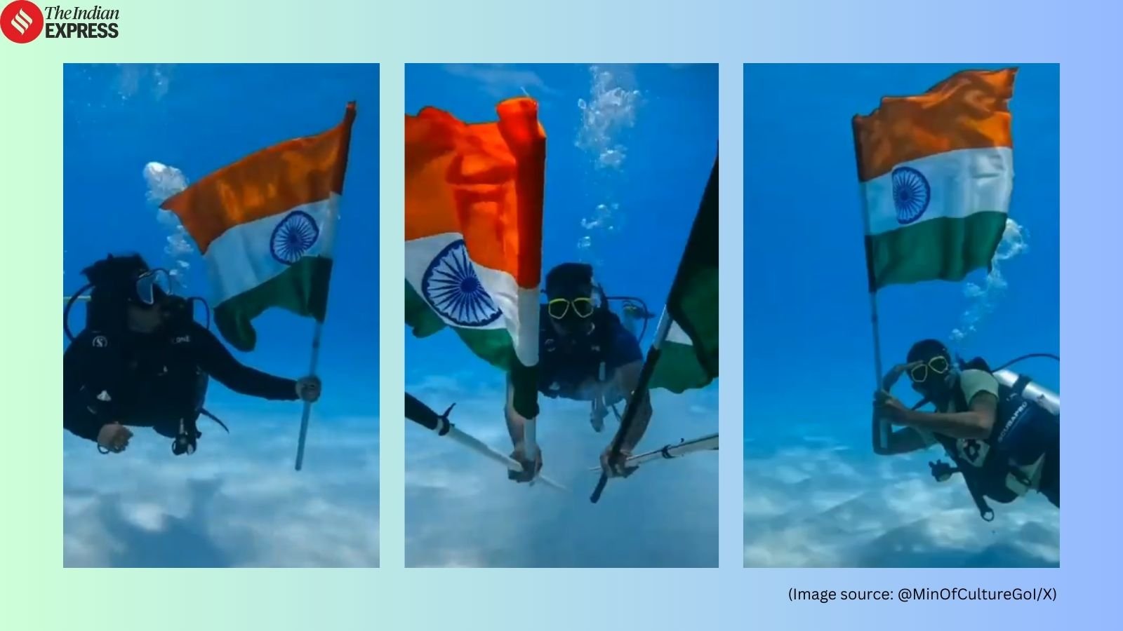 ‘What a creative way to celebrate Independence Day’: Indian Coast Guard unfurls ‘Tiranga’ underwater in Lakshadweep; video goes viral | Trending News