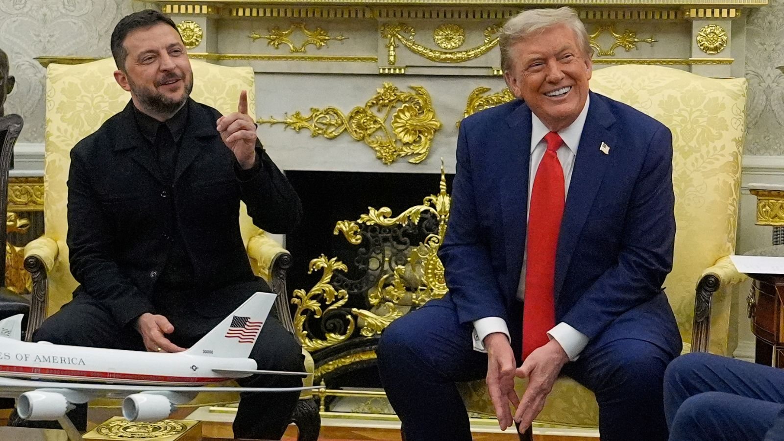‘You look fabulous in that suit’: Trump and Zelenskyy share light moment at White House | World News