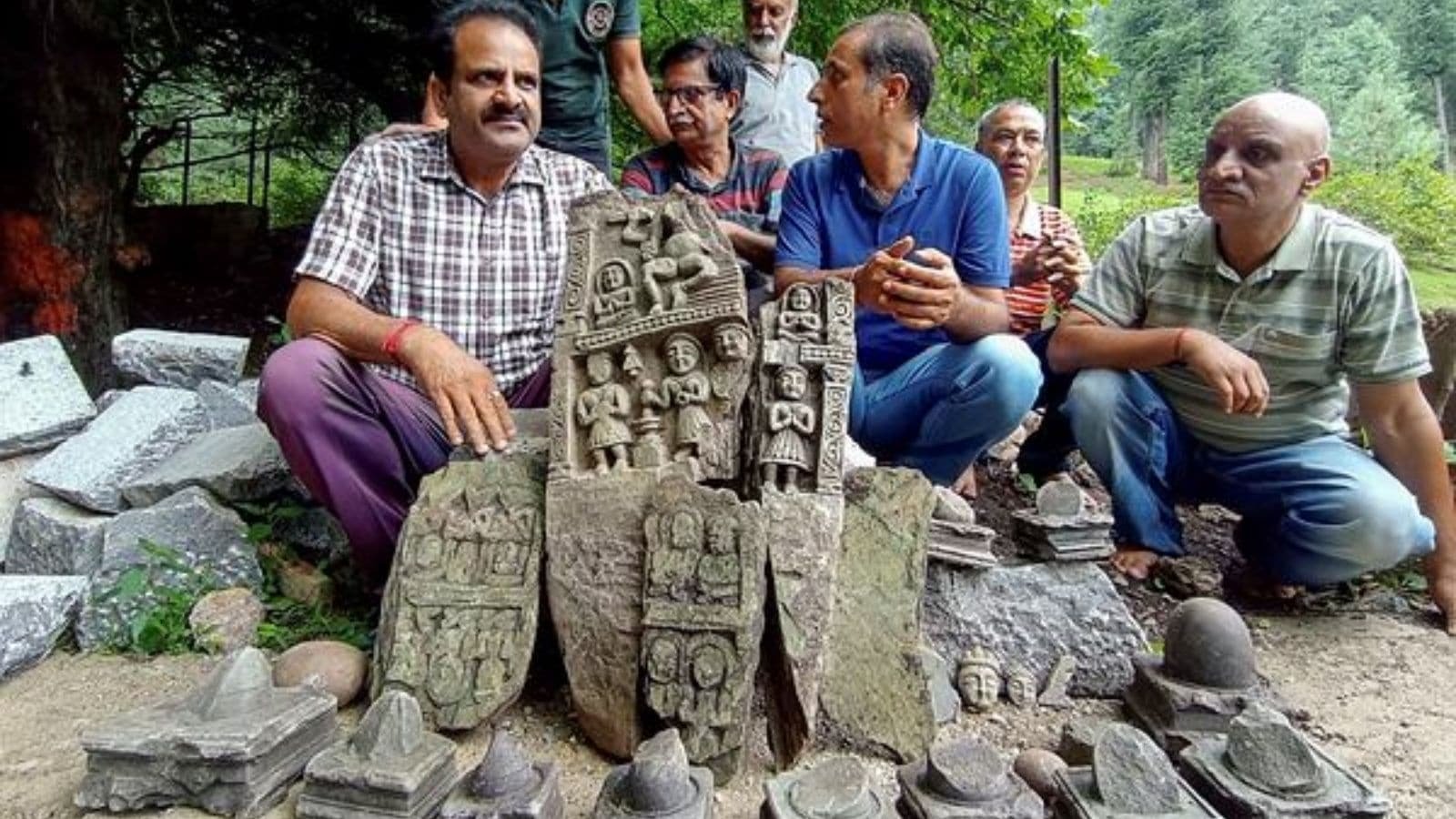 Ancient Hindu idols recovered during excavation in J-K’s Anantnag district | India News