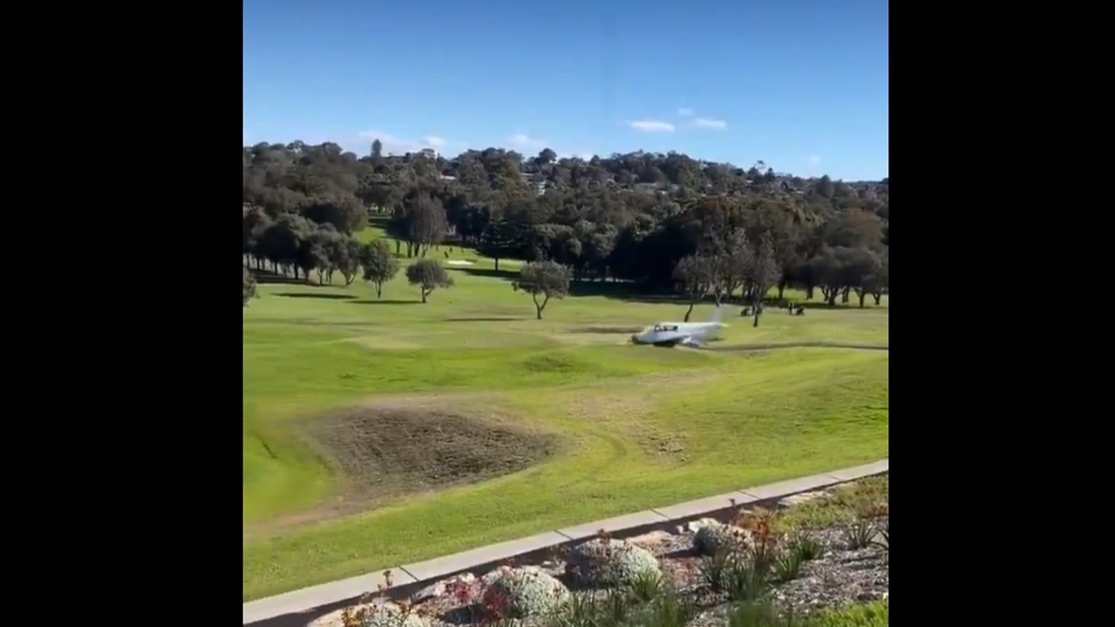 WATCH: Small plane, with 2 on board, crash lands on Australian golf course | World News