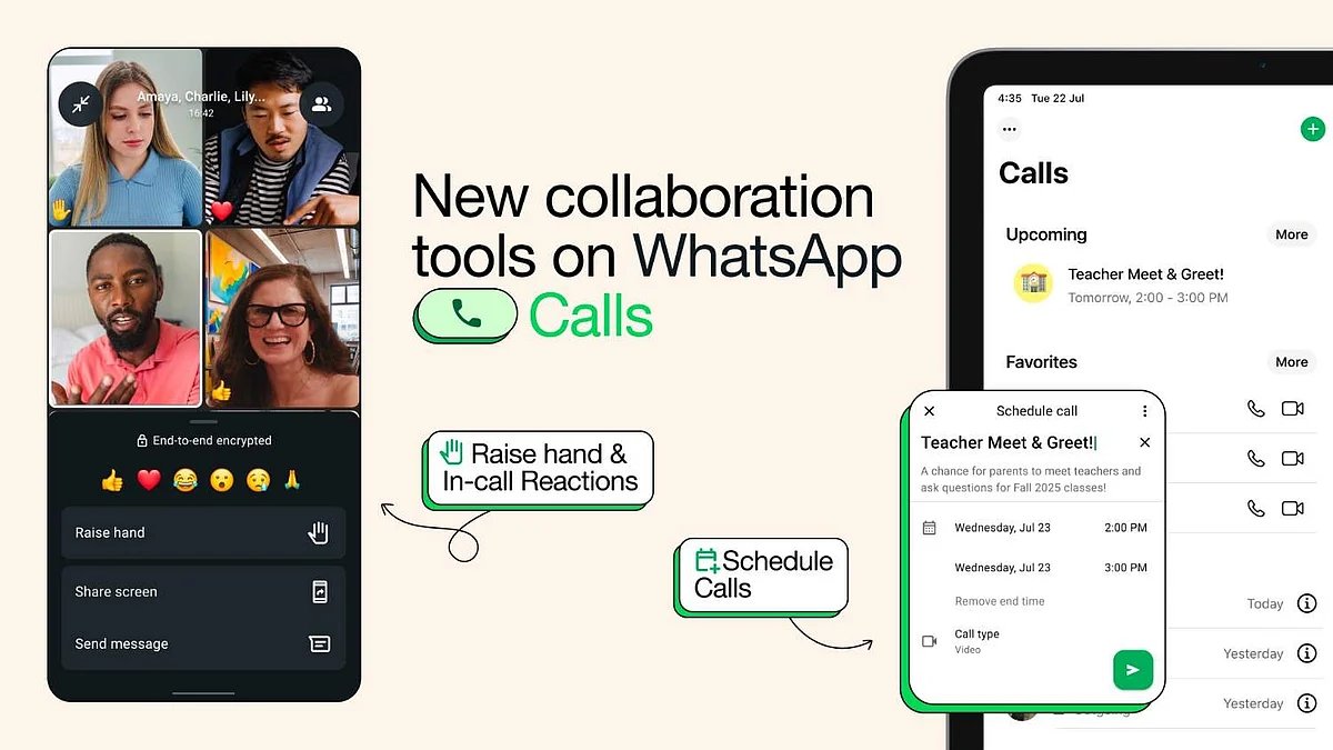 WhatsApp Video Calling Just Got Better — Now Schedule Calls, Raise Hand To Speak