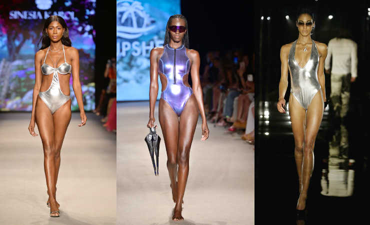Metallic Swimwear as Summer Hottest Poolside Statement