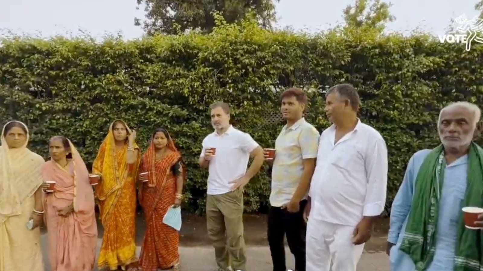 Rahul has tea with ‘dead voters’ from Bihar, ‘thanks EC’ for experience | India News