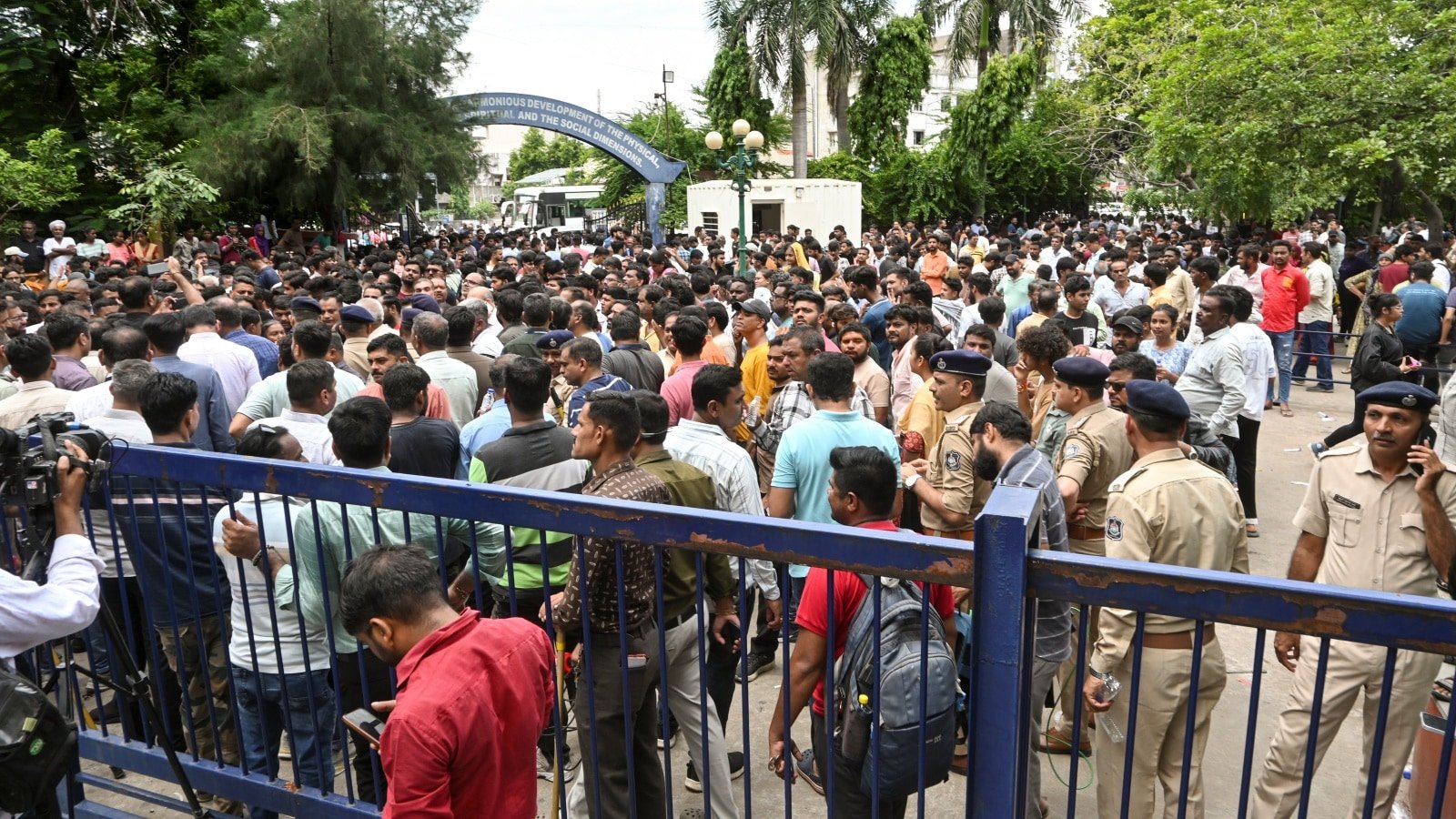 Ahmedabad stabbing case: Outside school gates, anxious parents, curious onlookers demand answers | Ahmedabad News